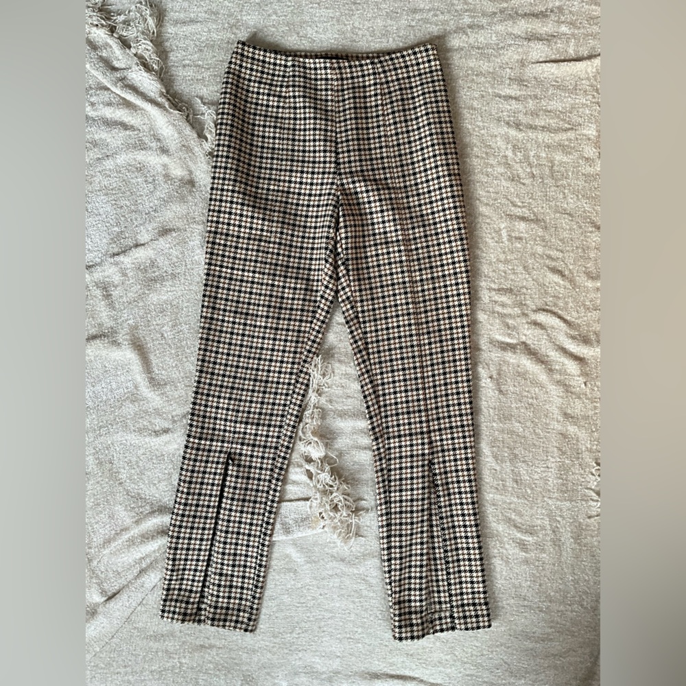 Chic Slim Houndstooth Slacks